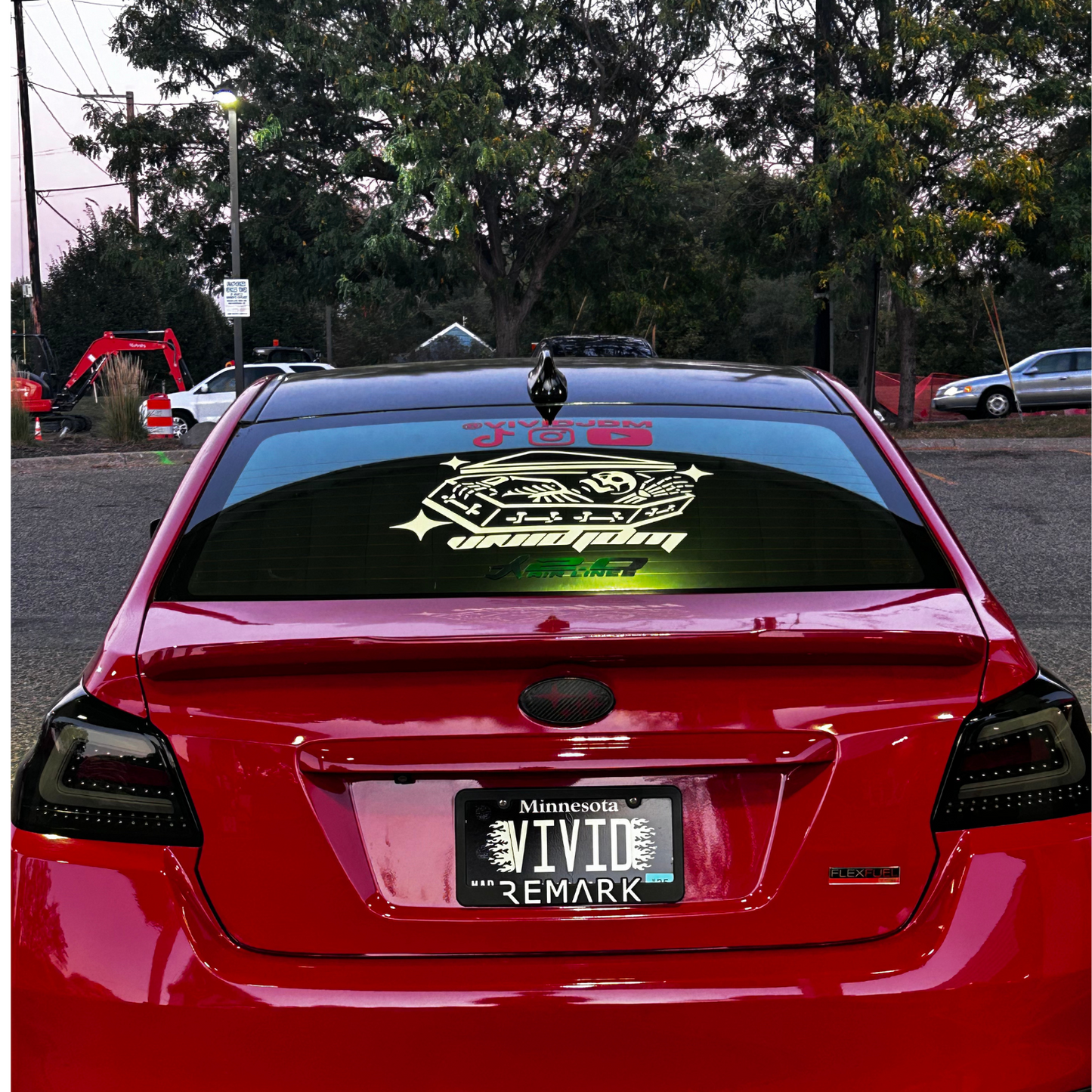 MIDNIGHT BONES REAR CAR BANNER