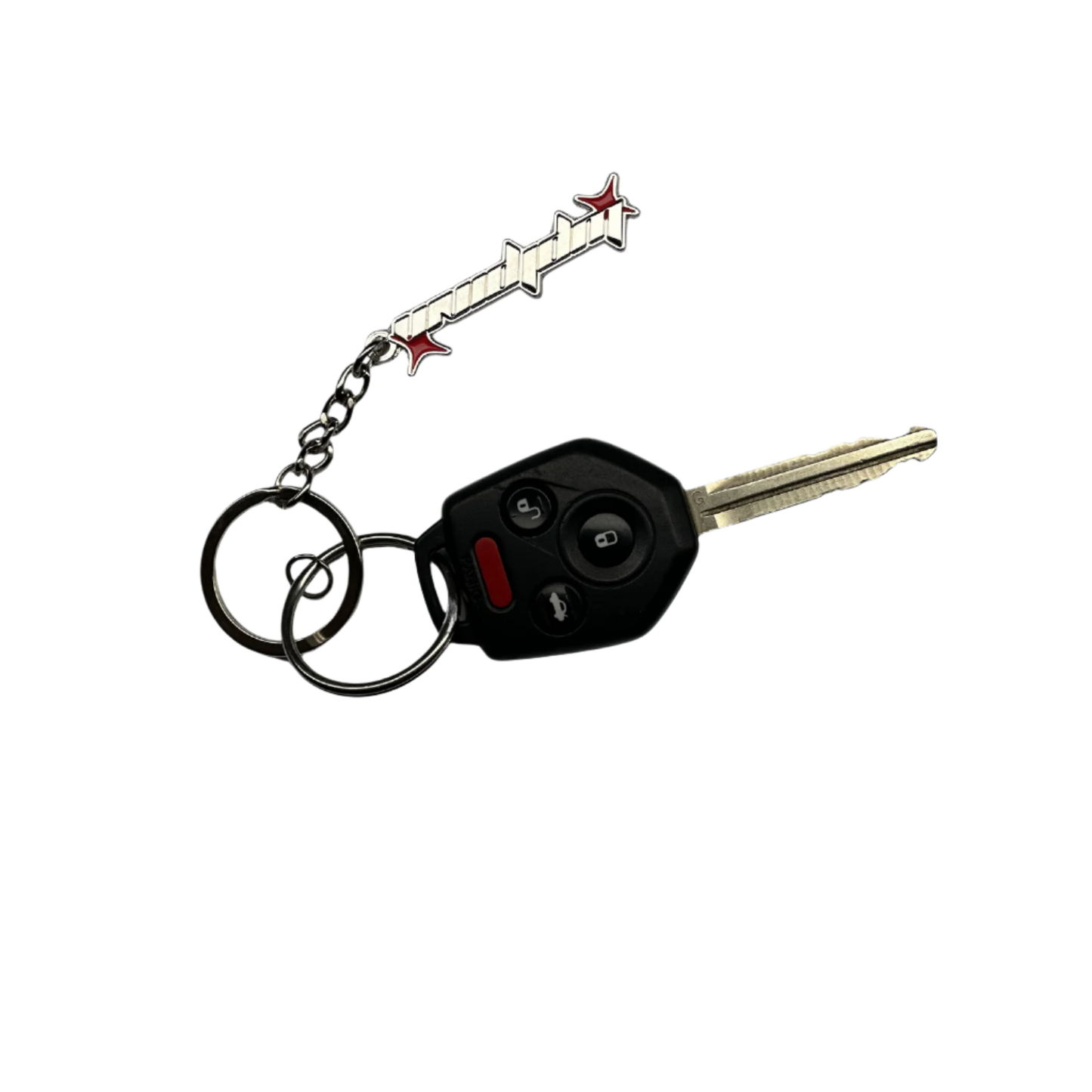 VividJdm Chrome Stars Keychain