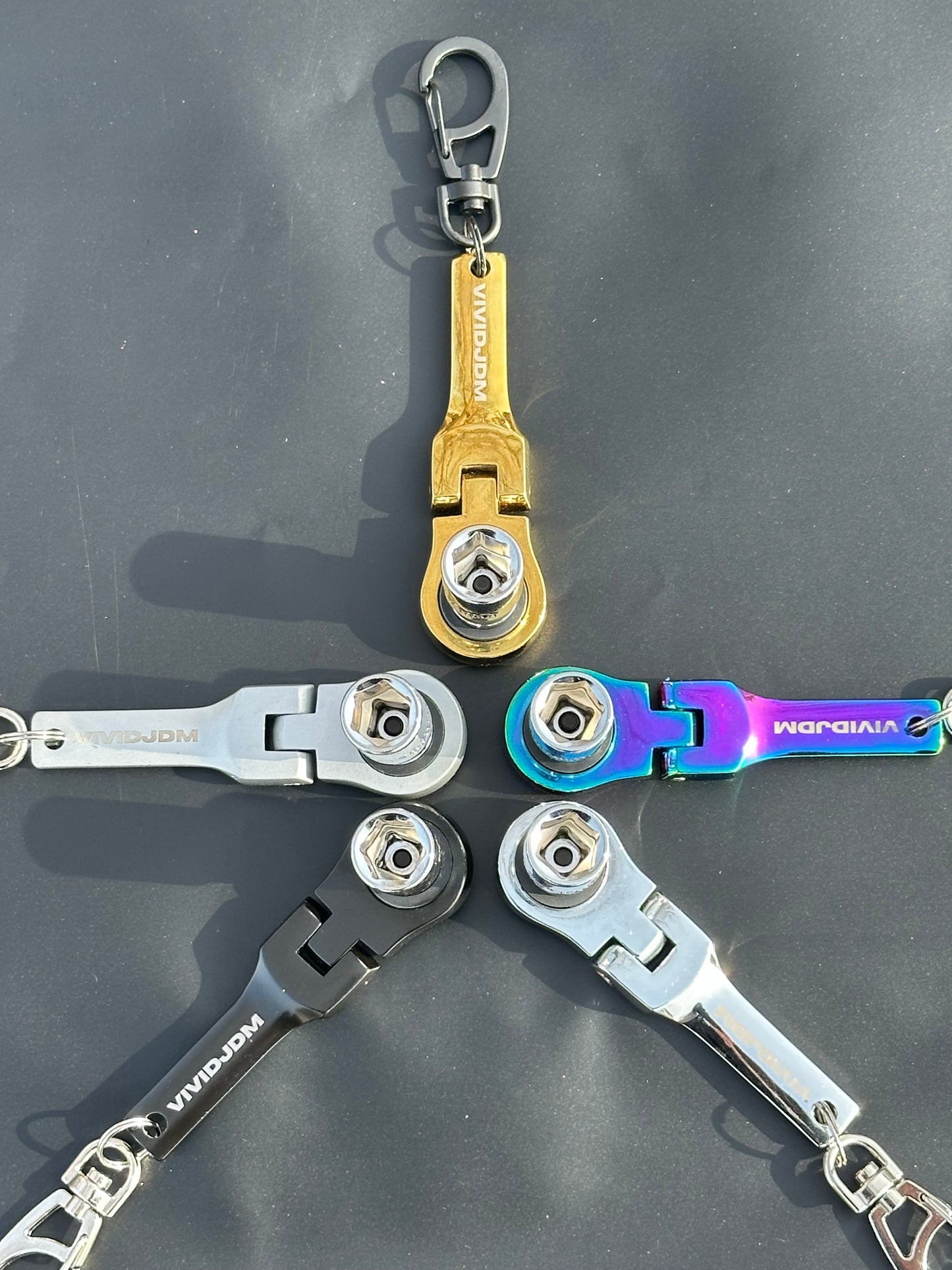 V2 JDM 10mm Ratchet Keychain Tool