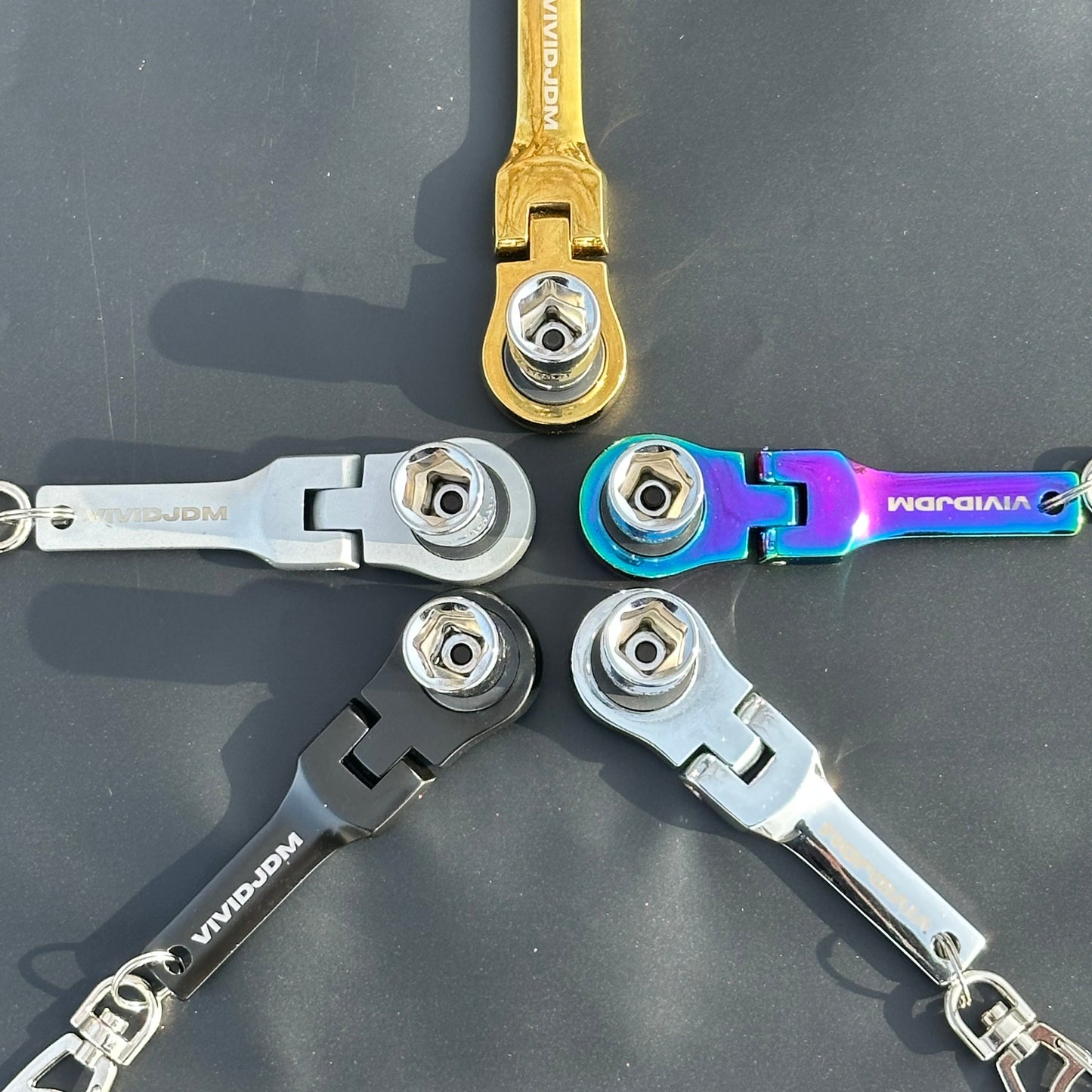 V2 JDM 10mm Ratchet Keychain Tool