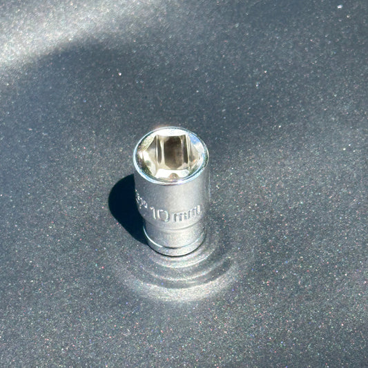 1/4" Drive 6-Point Metric 10mm Socket