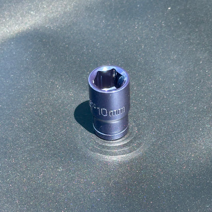 1/4" Drive 6-Point Metric 10mm Socket
