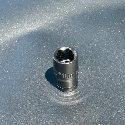 1/4" Drive 6-Point Metric 10mm Socket