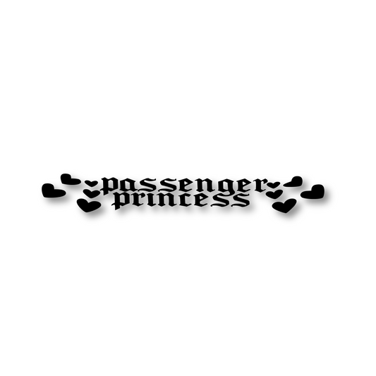 Passenger Princess Mirror Decal