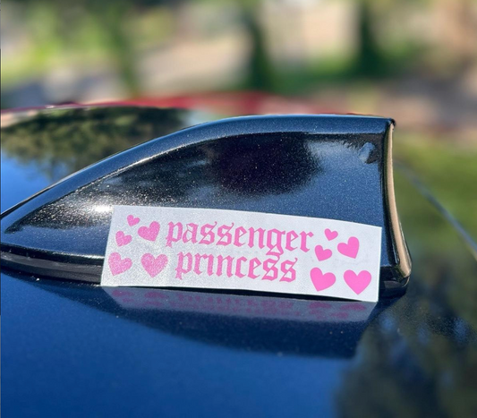 “Passenger Princess” Car Truck Window Decal